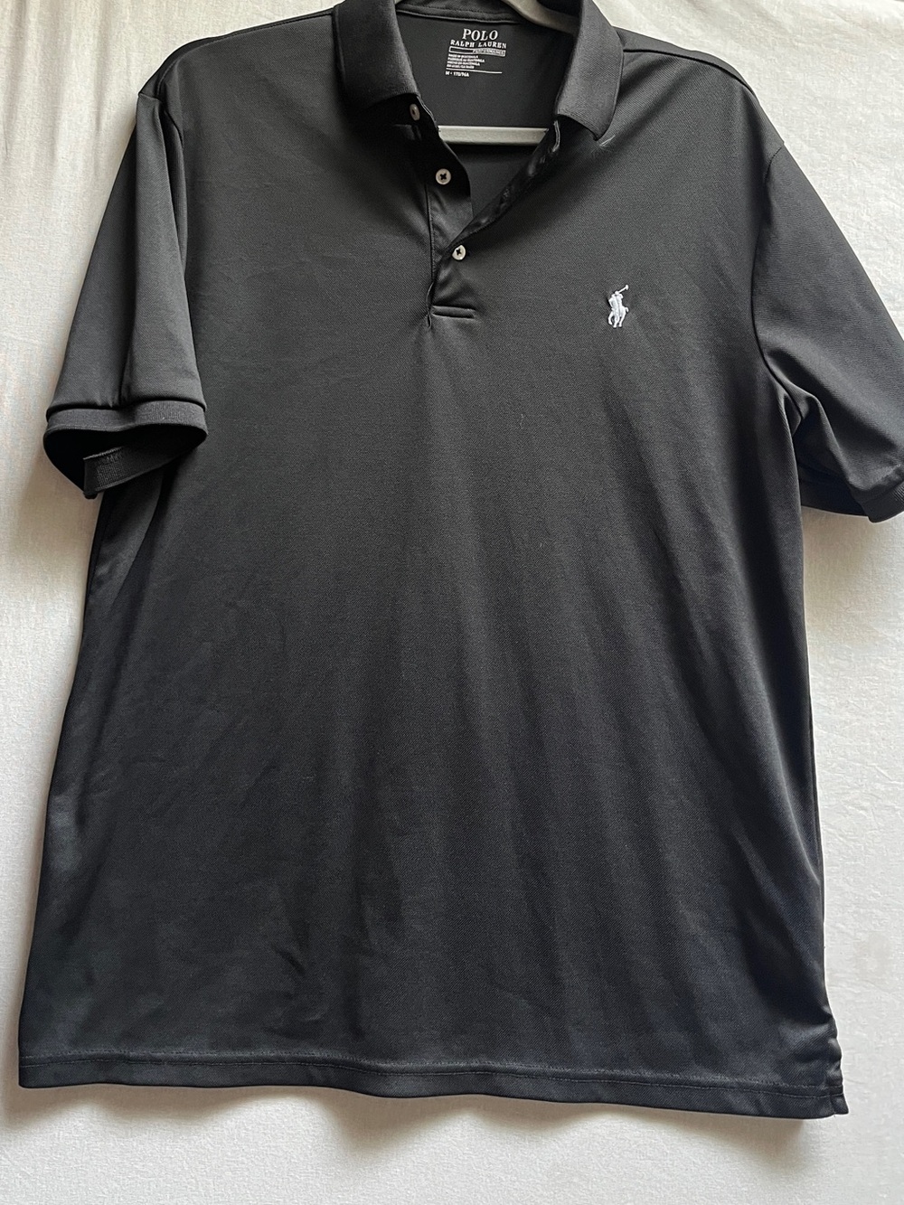 Polo Ralph Lauren Performance Golf Polo Shirt Black Mens M
